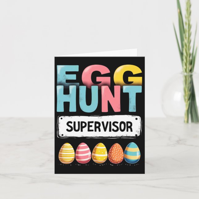 Easter Egg Hunt Supervisor  Card (Front)
