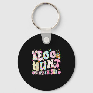 Easter Egg Hunt Supervisor Funny Mom Dad Men Women Keychain