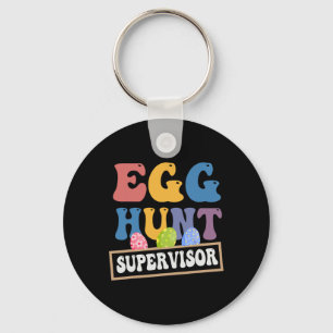 Easter Egg Hunt Supervisor Funny Mom Dad Men Women Keychain