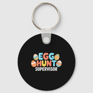 Easter Egg Hunt Supervisor Rabbit Bunny Easter Day Keychain