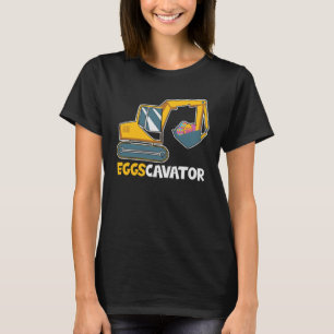 Easter Egg Hunt Toddlers Constructions Trucks T-Shirt