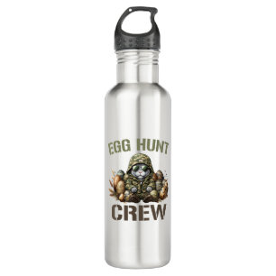 Easter Egg Hunter Crew Camo Hunting Easter Day T-S 710 Ml Water Bottle