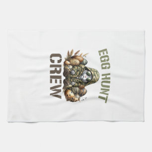 Easter Egg Hunter Crew Camo Hunting Easter Day T-S Kitchen Towel