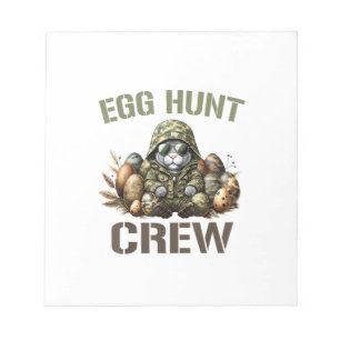 Easter Egg Hunter Crew Camo Hunting Easter Day T-S Notepad