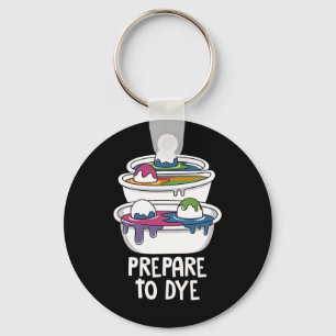 Easter Egg Hunting Prepare To Dye Funny Easter Day Keychain
