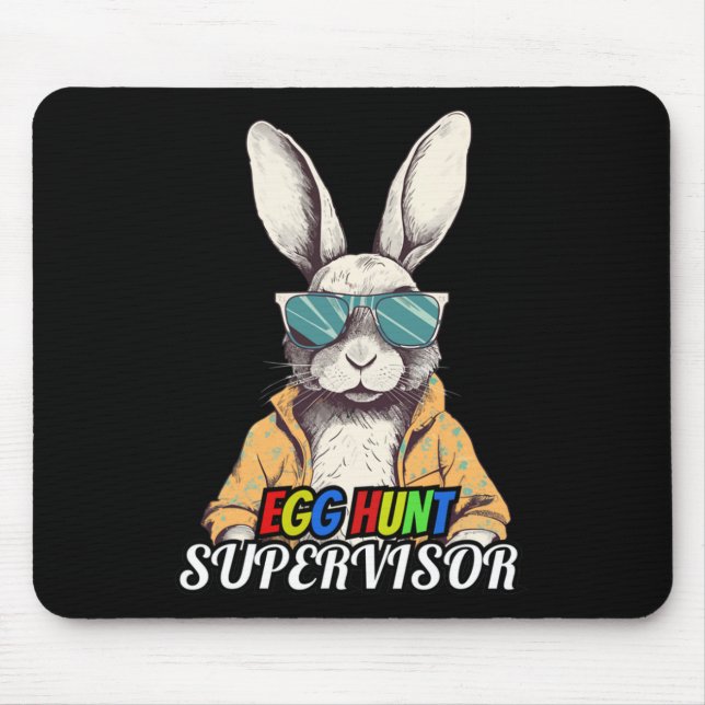 Easter Egg Hunting Supervisor Parents  Mouse Pad (Front)