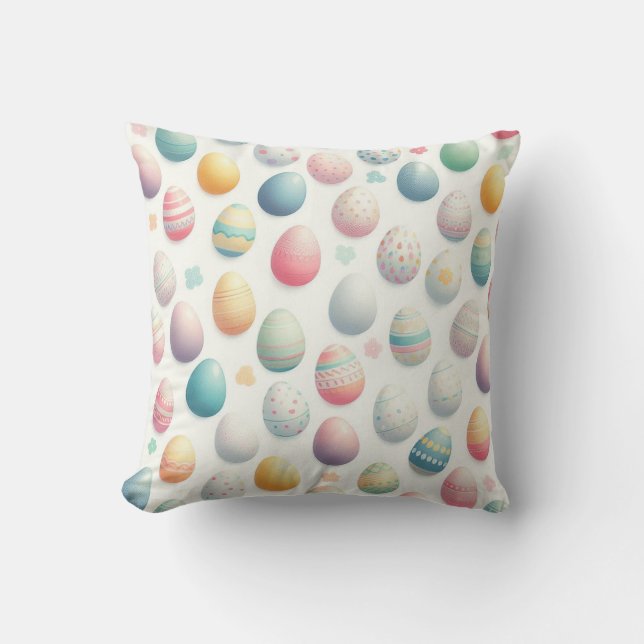 Easter Egg Hunts Throw Pillow (Front)
