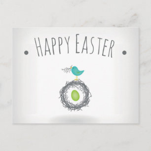 Easter Egg in Bird Nest Greeting Card