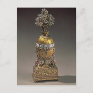 Easter Egg in the Form of a Vase Holiday Postcard