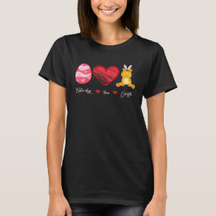 Easter Egg Love Giraffe Bunny Animal Pet  Day T-Shirt