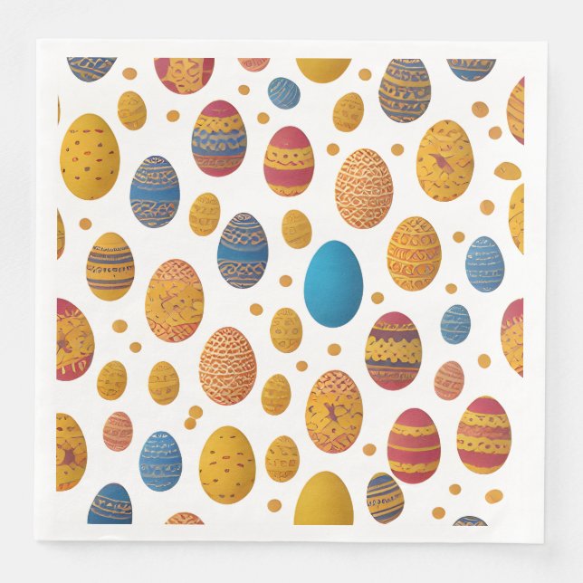 Easter Egg Pattern  Napkin (Front)