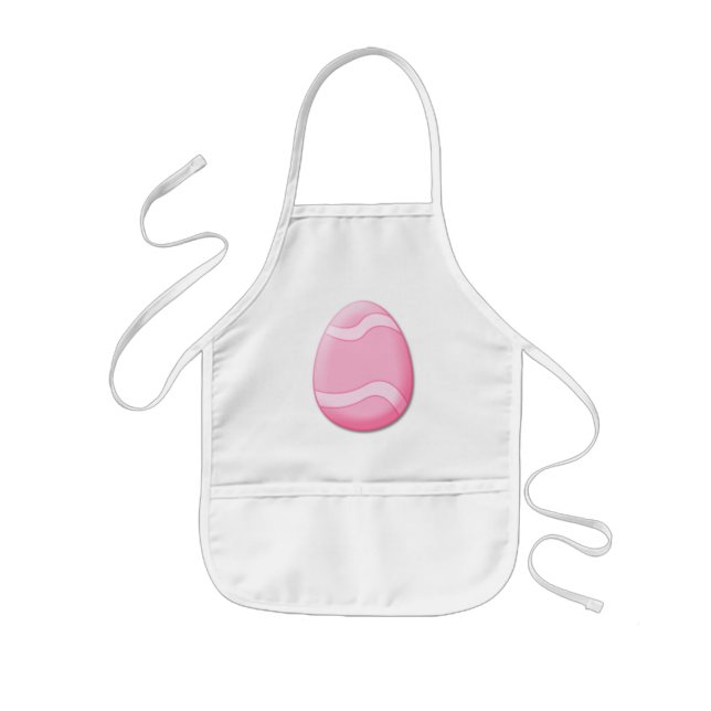 Easter Egg (Pink) Kids Apron (Front)