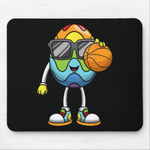 Easter Egg Playing Bysketbyll Sports Boys Men Kids Mouse Pad