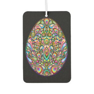 Easter Egg Psychedelic Design Kids Organic T-Shirt Air Freshener