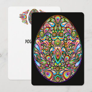 Easter Egg Psychedelic Design Kids Organic T-Shirt Announcement