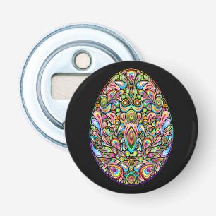 Easter Egg Psychedelic Design Kids Organic T-Shirt Bottle Opener