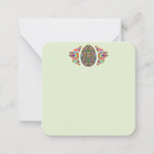 Easter Egg Psychedelic Design Kids Organic T-Shirt Card