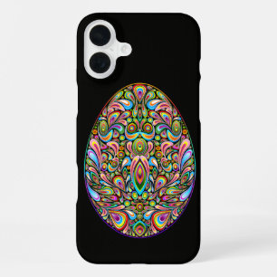 Easter Egg Psychedelic Design Kids Organic T-Shirt iPhone 16 Plus Case