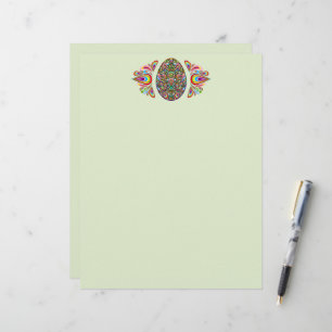 Easter Egg Psychedelic Design Kids Organic T-Shirt Letterhead