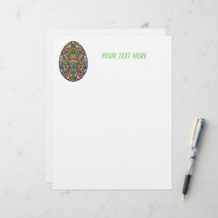 Easter Egg Psychedelic Design Kids Organic T-Shirt Letterhead