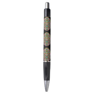 Easter Egg Psychedelic Design Kids Organic T-Shirt Pen