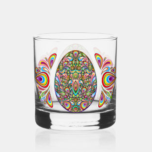 Easter Egg Psychedelic Design Kids Organic T-Shirt Whiskey Glass