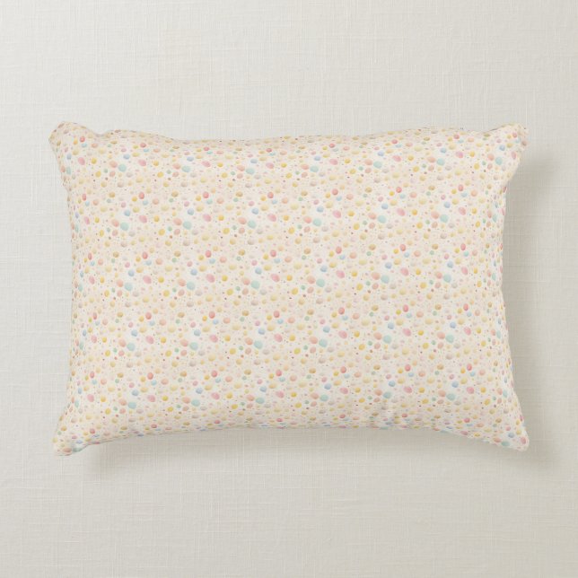 Easter Egg Seamless Fabric – Pastel Cute  Accent Pillow (Front)