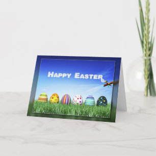 Easter Egg Skywriting Greeting Card