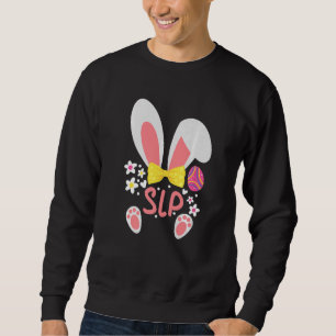 Easter Egg Slp Bunny Easter Matching Speech Thera Sweatshirt