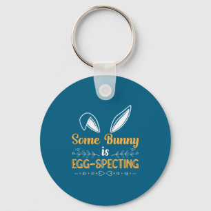 Easter Egg Specting Baby Bunny Keychain