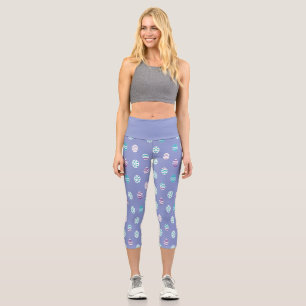 Easter egg/spring pastel  capri leggings