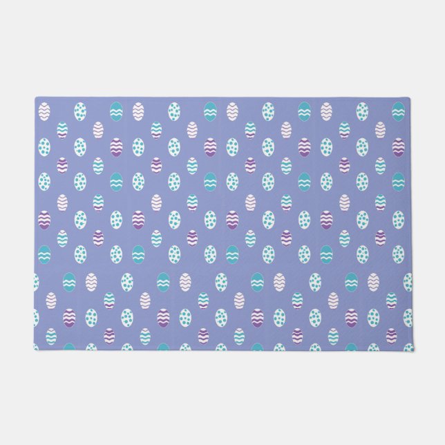 Easter egg/spring pastel  doormat (Front)