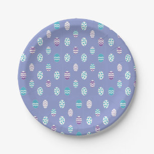 Easter egg/spring pastel  paper plate