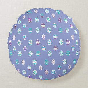 Easter egg/spring pastel round pillow