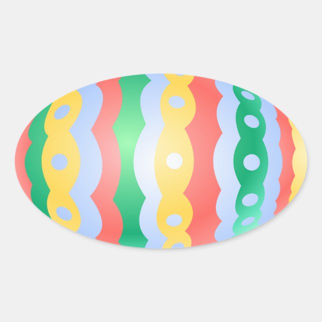 Easter Egg Stickers Classic Easter Egg Stickers (Front)