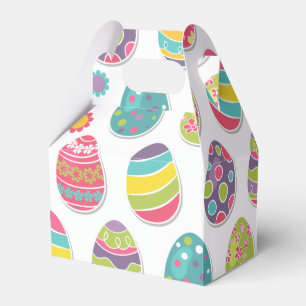 Easter Egg Themed Favour Boxes Gable Style