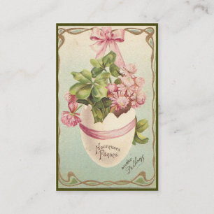 Easter Egg Vintage Greeting Business Card