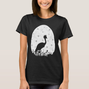 Easter Egg Vintage Retro Style Crane Bird Easter S T-Shirt