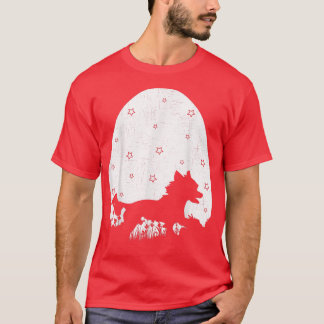 Easter Egg Vintage Style Chinese Crested Dog Easte T-Shirt