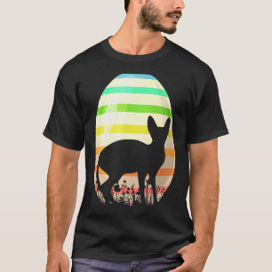 Easter Egg Vintage Style Sphynx Cat Easter Egg T-Shirt