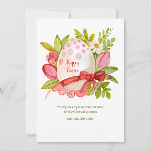 Easter Egg Watercolor Greeting Card