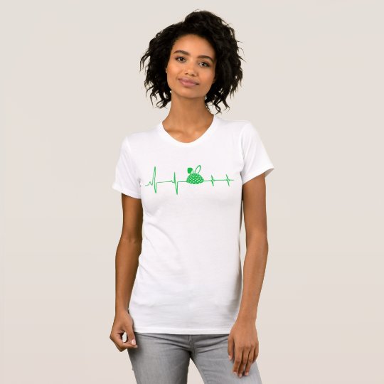 Easter Egg with Bunny Floppy Ear Heartbeat T-Shirt