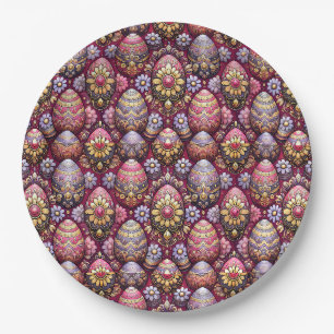 EASTER EGGS 3D ~ Decorated~  Paper Plate