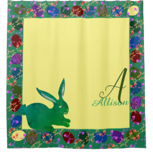Easter Eggs and Bunny Monogram
