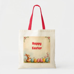 Easter Eggs And Little Rabbit Popular Collection Tote Bag
