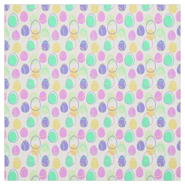 Easter Eggs and Outlines  Fabric (Swatch)