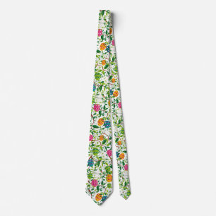 Easter Eggs And Spring Flowers Pattern Tie