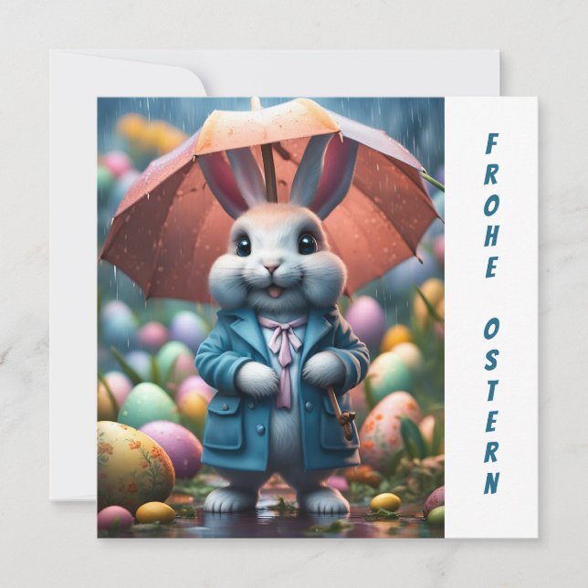 Easter eggs are also hidden in the rain invitation (Front)