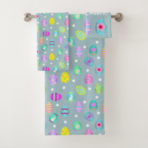 Easter Eggs Bath Towel Set