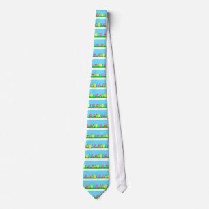 Easter Eggs Brightly Coloured Art Tie